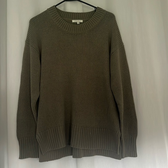 Z Supply Sona crew neck sweater smoke sage - Picture 4 of 6